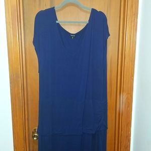 Deep V-neck Maxi Dress